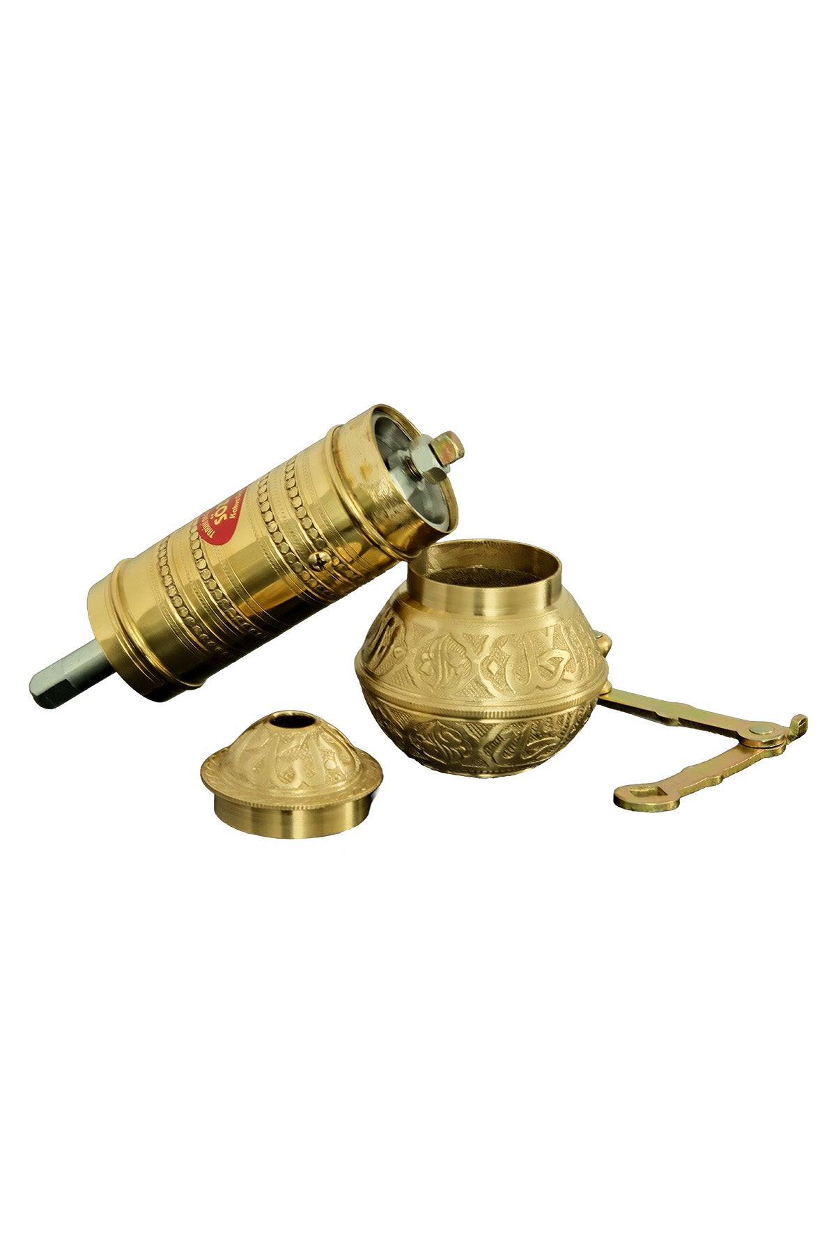 Sozen Hand-Hammered Brass Coffee Grinder – 19 cm - 7,5 Inch