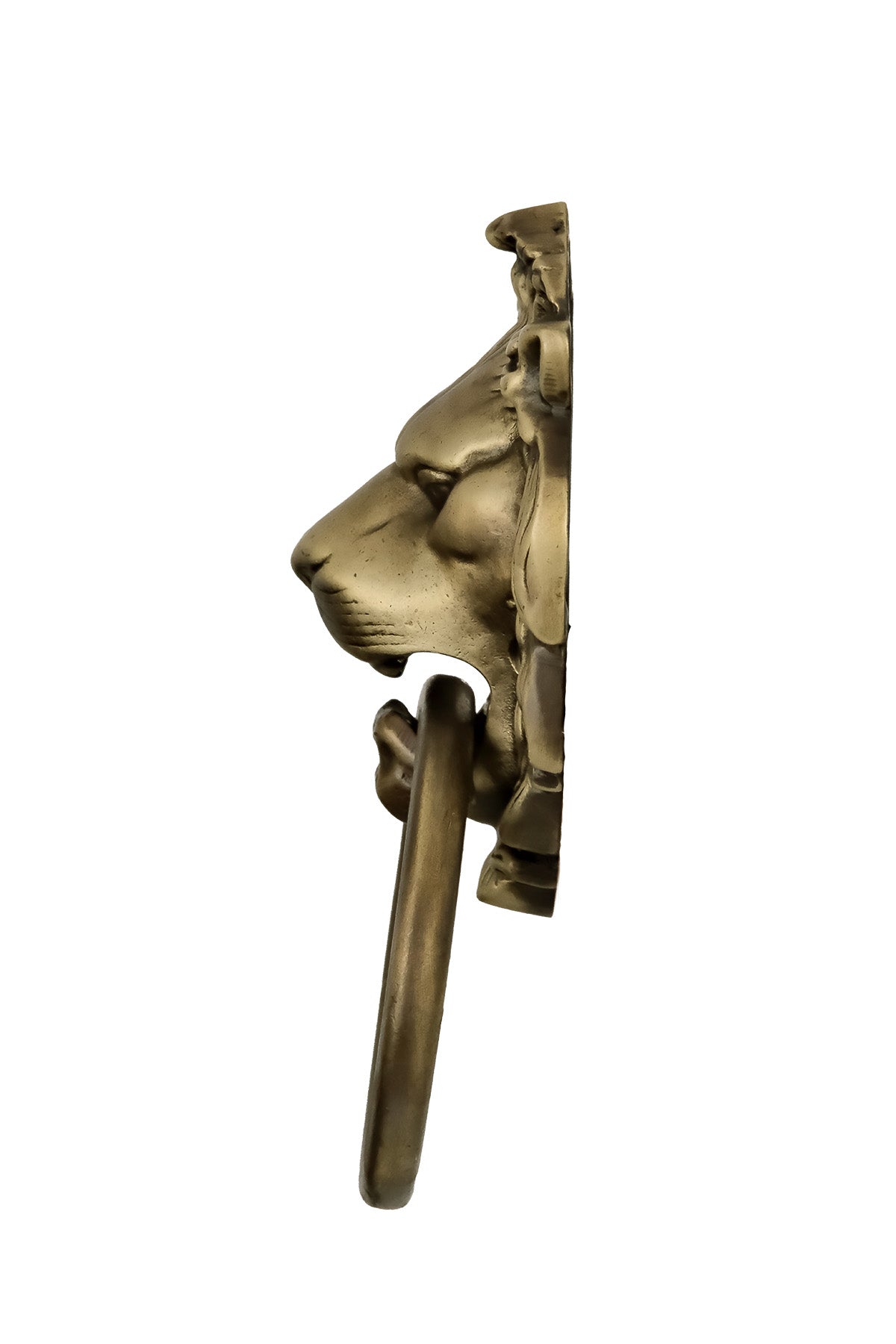Lion Head Brass Door Knocker – Small