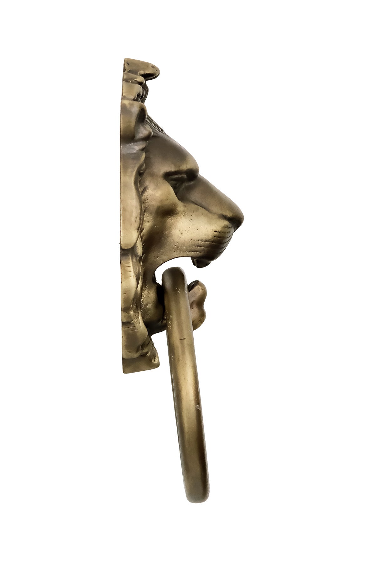 Lion Head Brass Door Knocker – Small