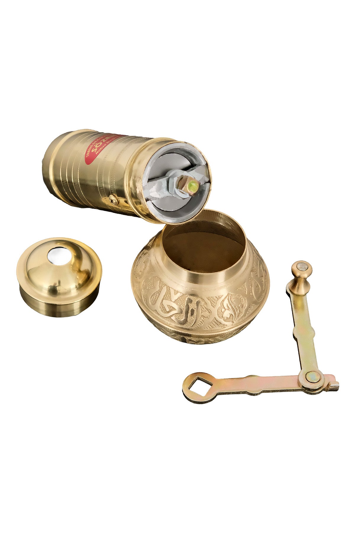 Sozen Handmade Brass Coffee Grinder – 19 cm / 7,5 Inch