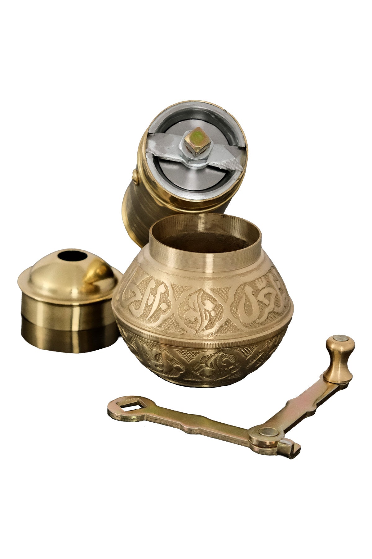 Sozen Handmade Brass Coffee Grinder – 19 cm / 7,5 Inch