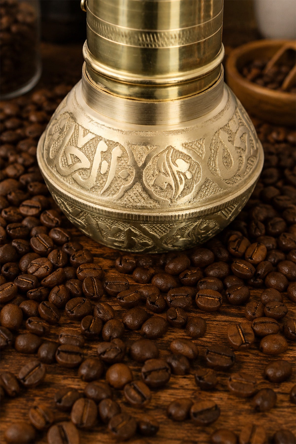 Sozen Handmade Brass Coffee Grinder – 19 cm / 7,5 Inch