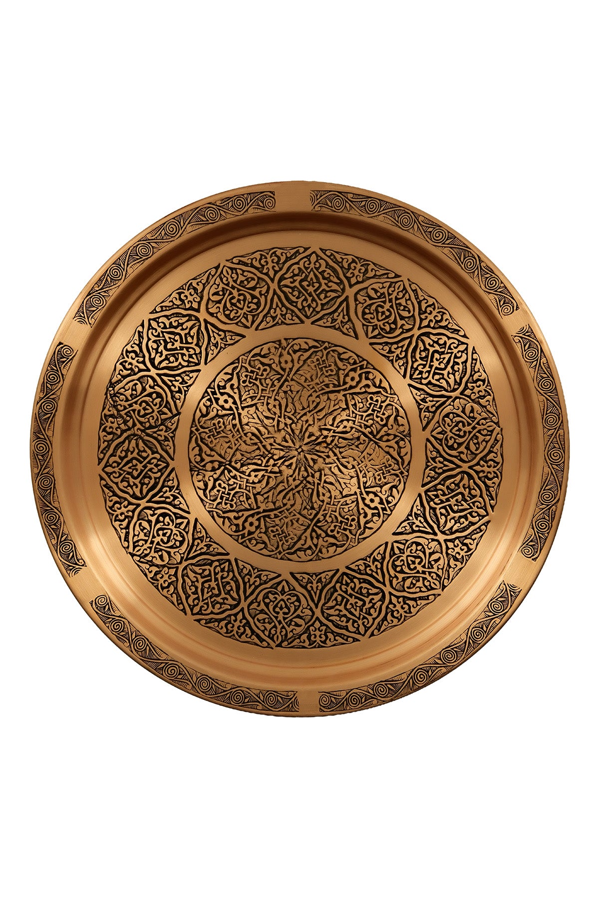 Turkish Coffee Set with Sozen Grinder, Copper Cezve, Tray & Topkapı Cups