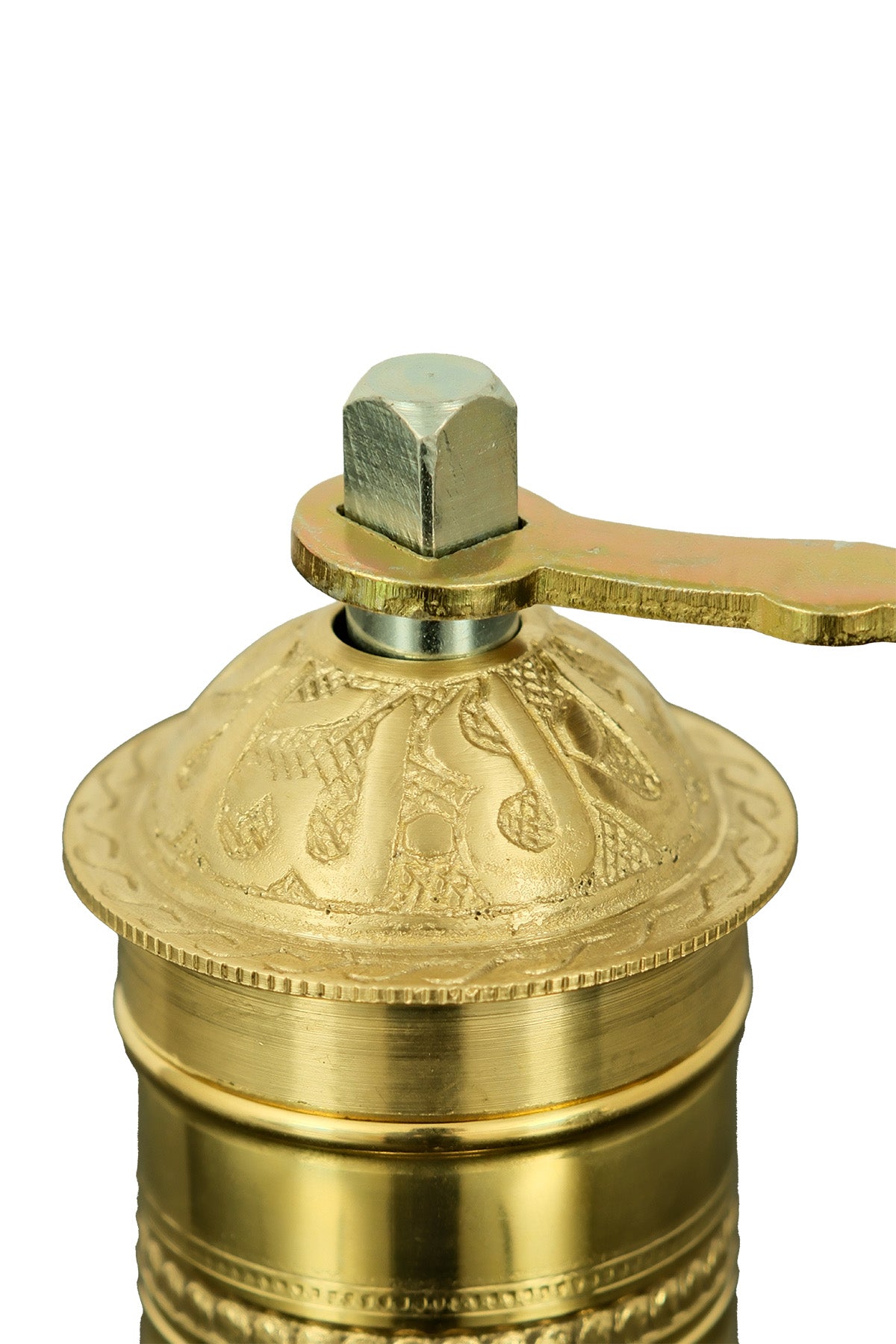 Sozen Hand-Hammered Brass Coffee Grinder – 19 cm - 7,5 Inch