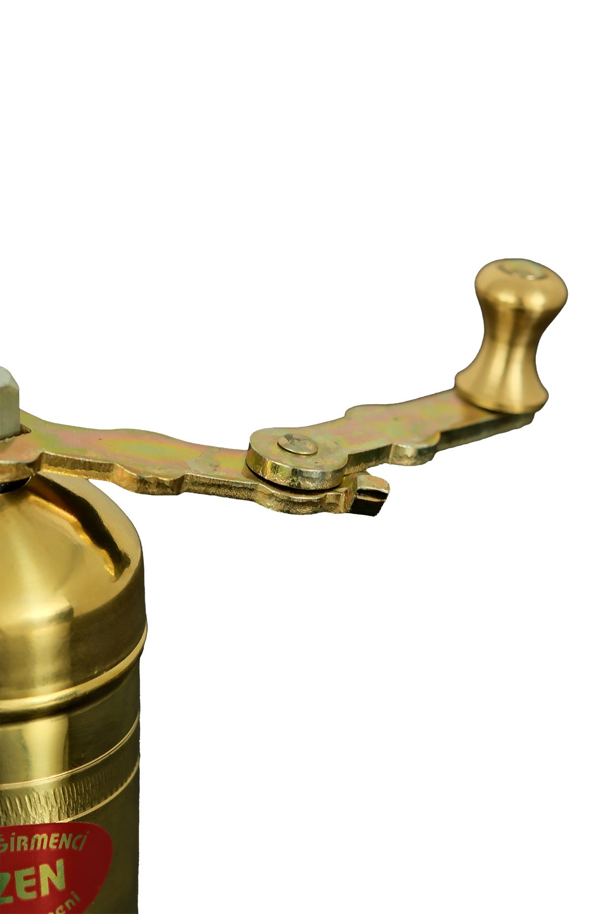 Sozen Brass Coffee Grinder & Copper Cezve Set – 18 cm - 7 Inch