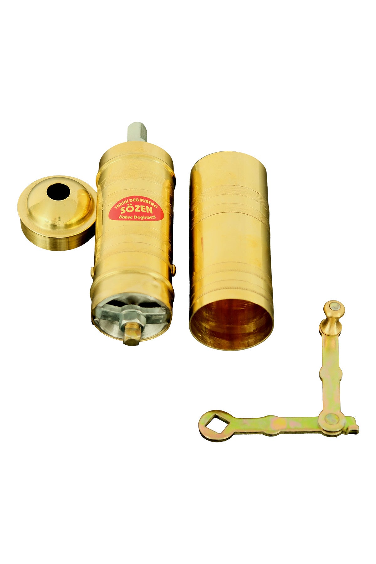 Sozen Handmade Brass Coffee Grinder – 23 cm / 9.2 Inch