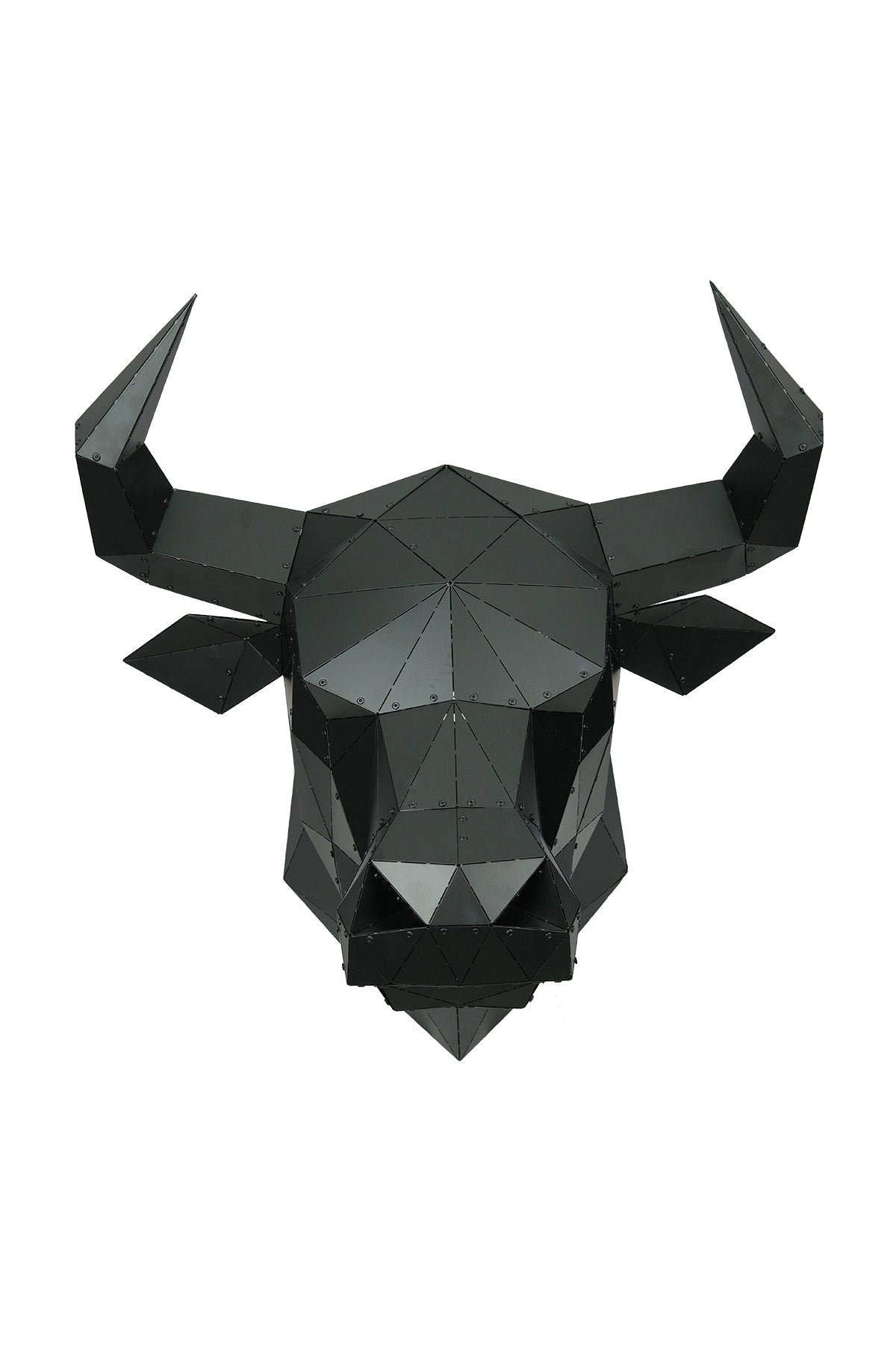 Bull Head — Large Size Handcrafted Metal Wall Sculpture