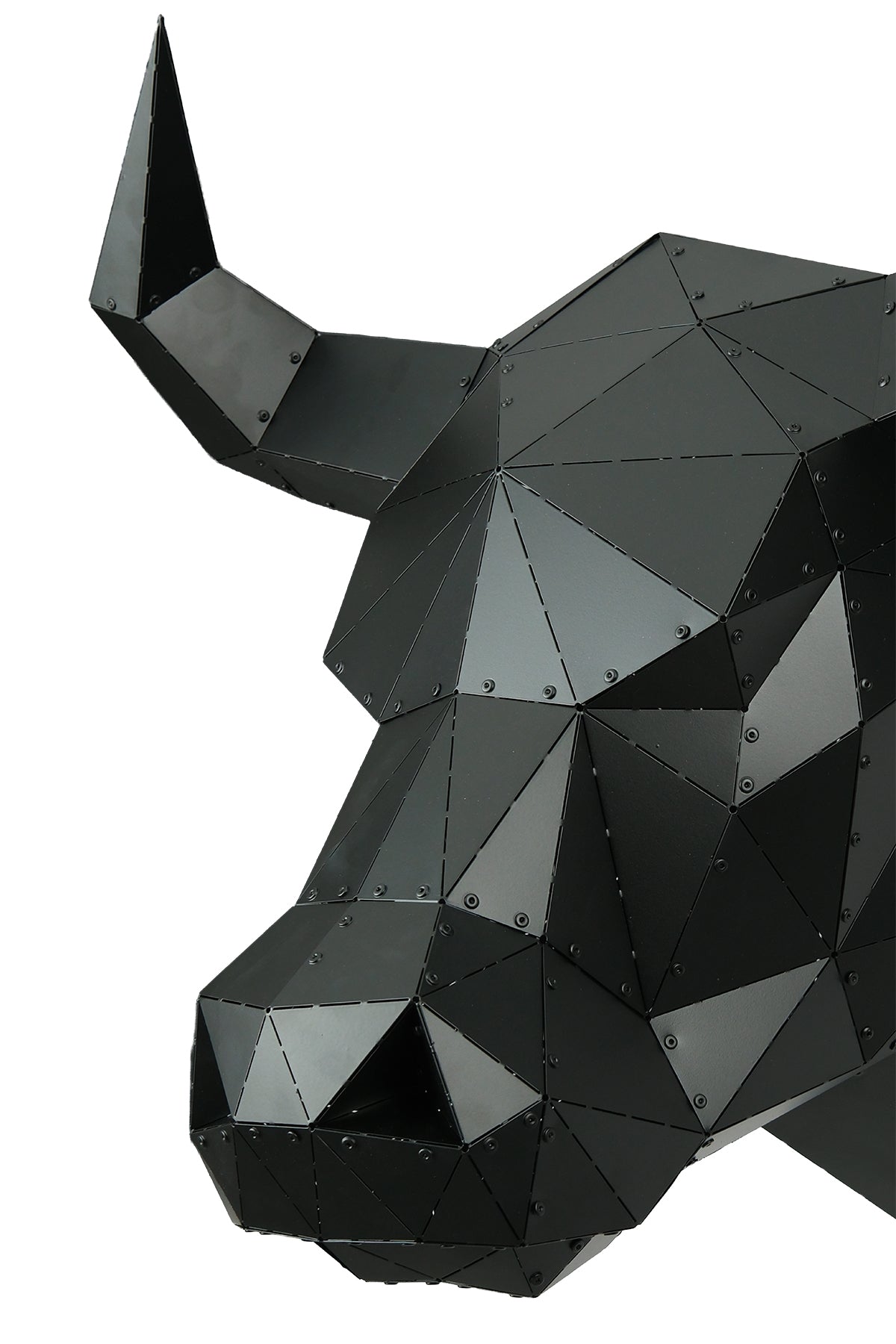 Bull Head — Large Size Handcrafted Metal Wall Sculpture