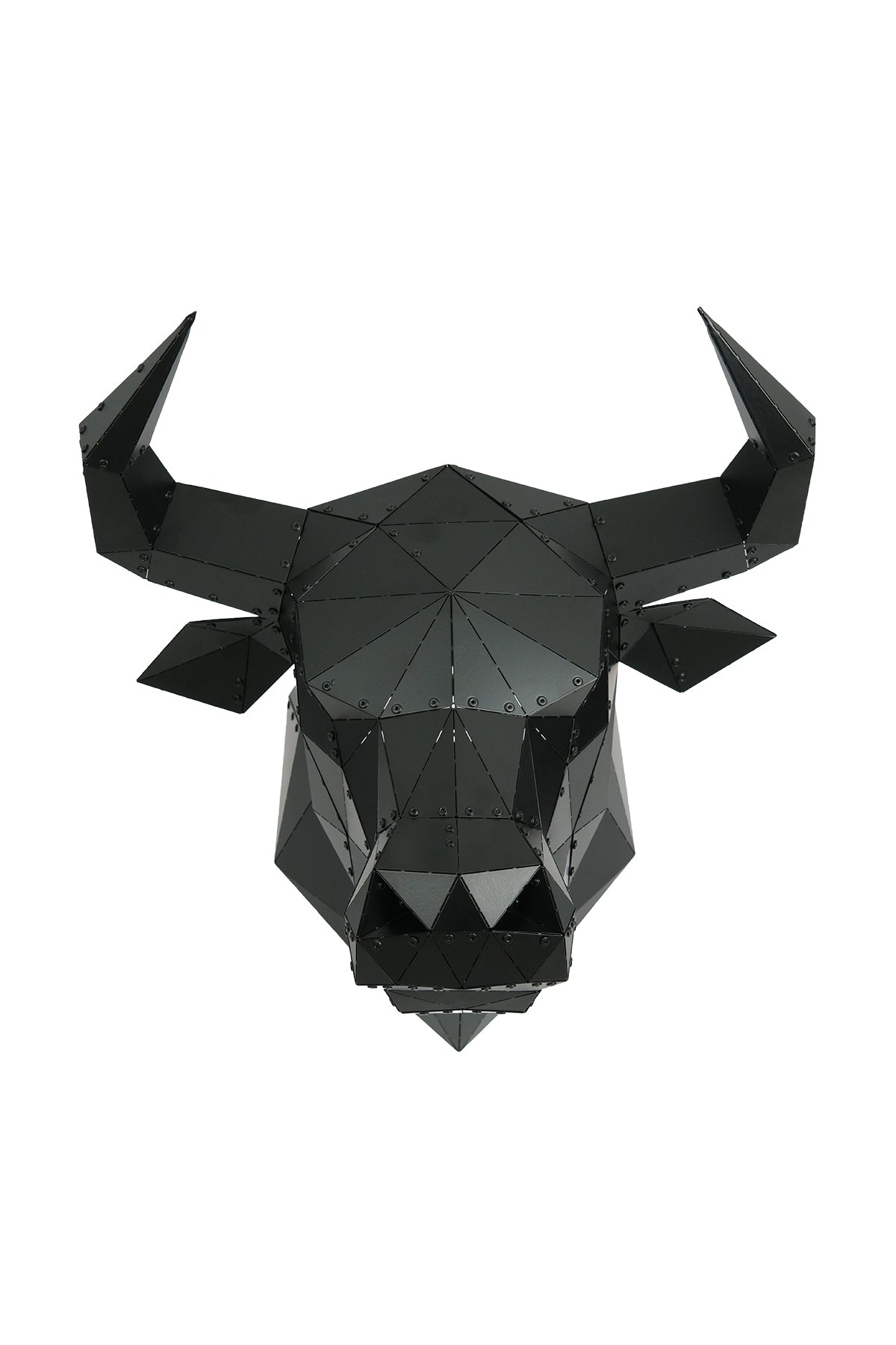 Bull Head — Medium Size Handcrafted Metal Wall Sculpture