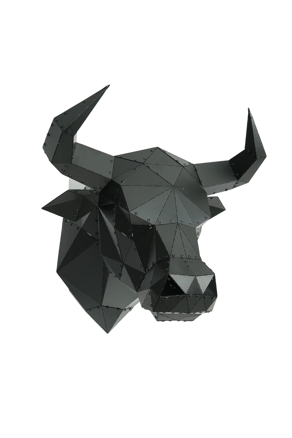 Bull Head — Medium Size Handcrafted Metal Wall Sculpture