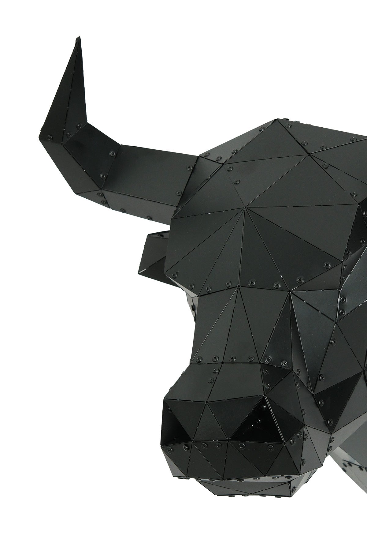 Bull Head — Medium Size Handcrafted Metal Wall Sculpture