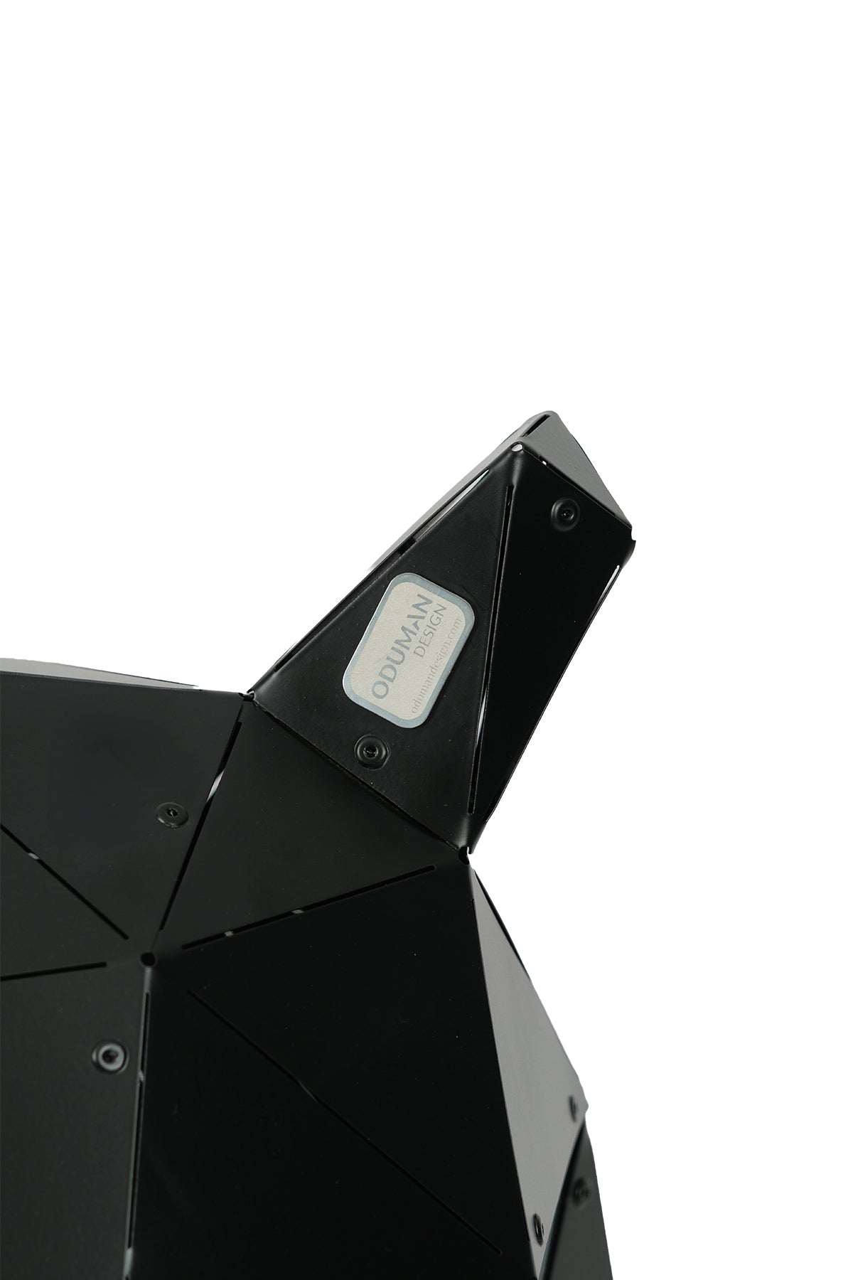 Standing Doberman — Large Matte Black Metal Floor Sculpture
