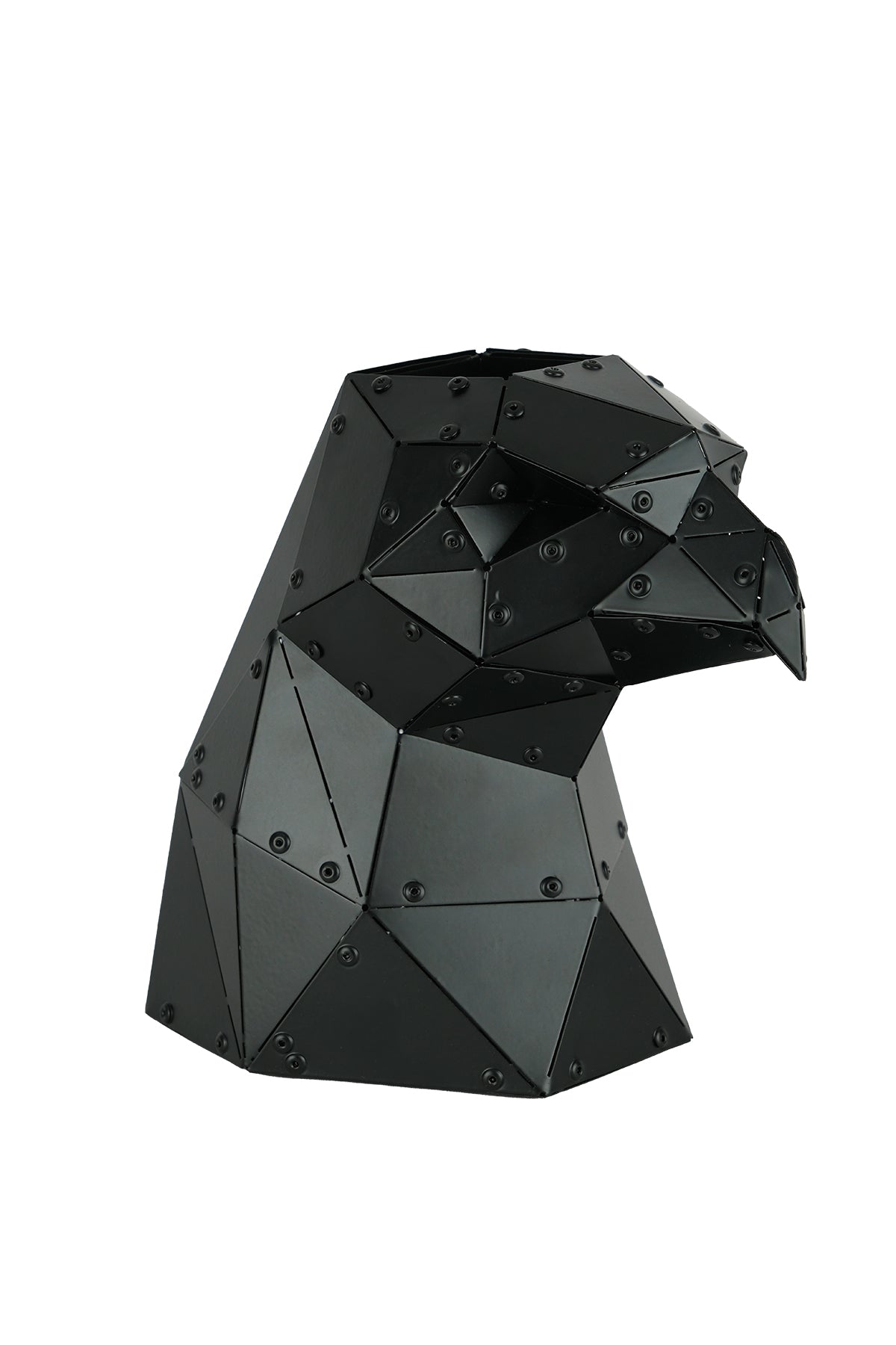 Eagle Head — Matte Black Metal Sculpture & Pen Holder